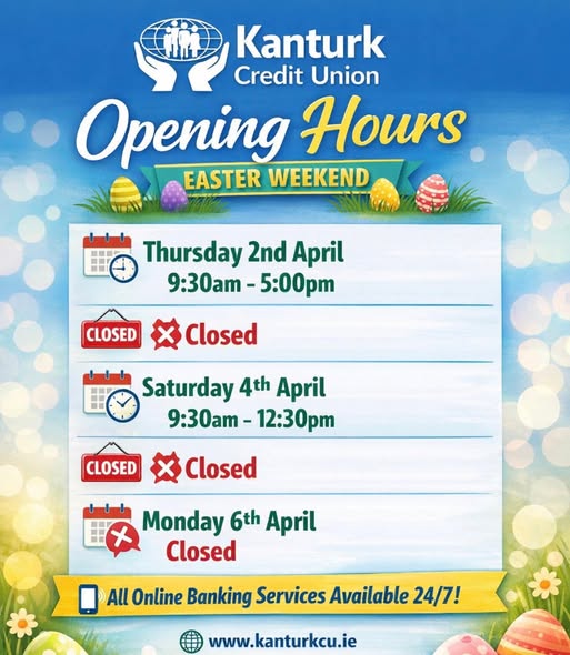 Easter Opening Hours 2026!