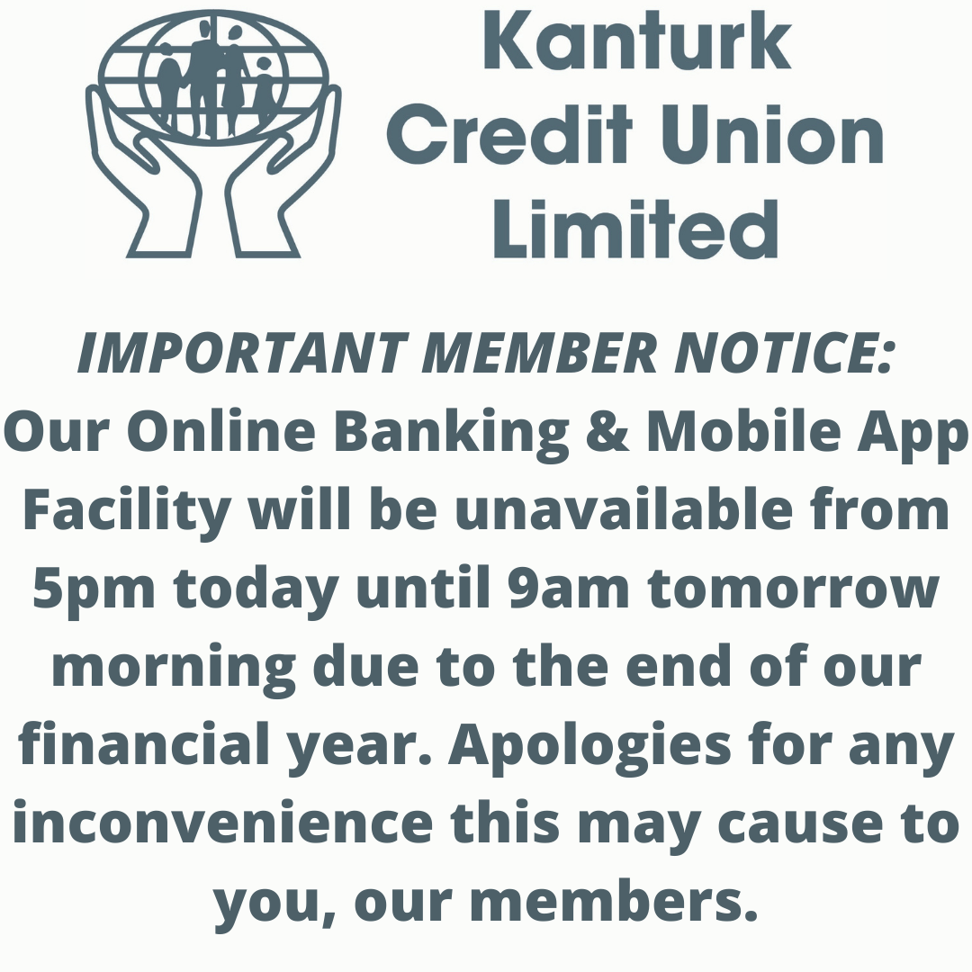 Online Banking Facility Scheduled Unavailability!