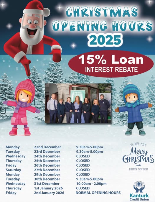 Christmas Opening Hours 2025