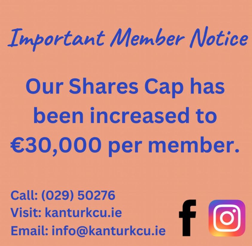 Shares Cap restored to €30,000 per member!