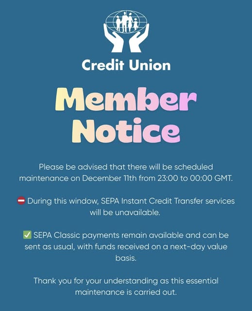 SEPA Instant Credit Transfer Notice
