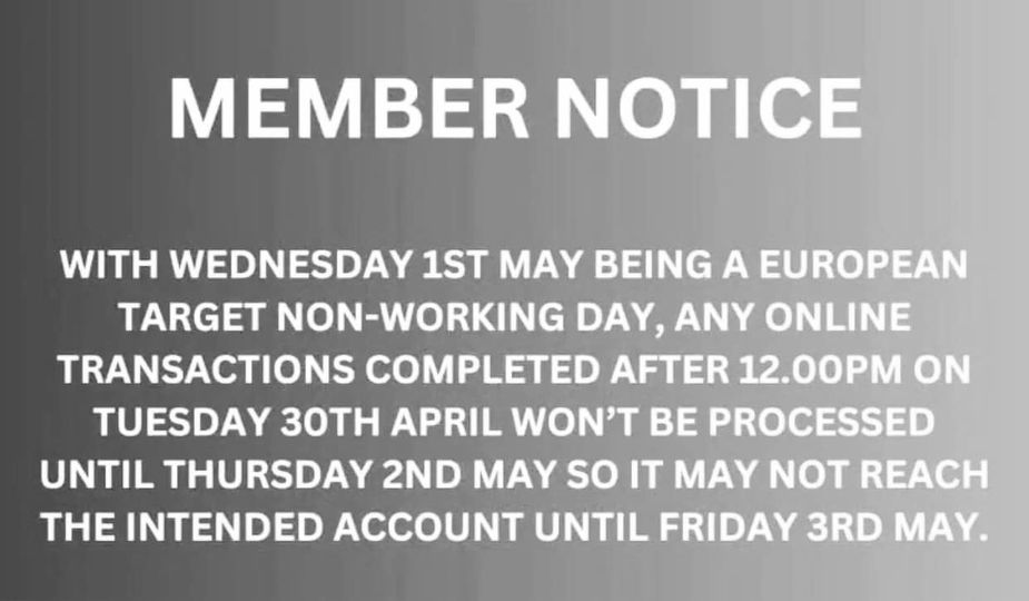 Important Member Notice re SEPA Payments!