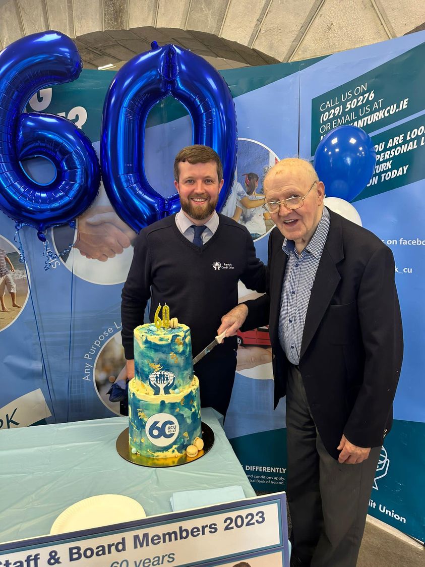 Founder Member Noel O'Brien cuts 60th Anniversary Cake!